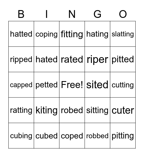 To Double or Not Bingo Card