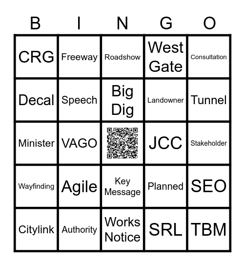 Link and Learn Bingo Card