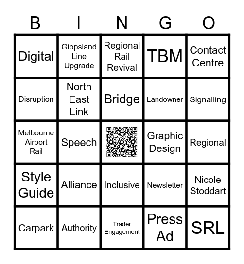 Link and Learn Bingo Card