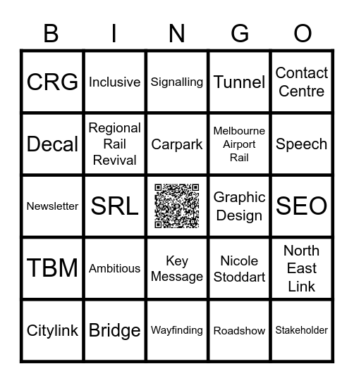 Link and Learn Bingo Card