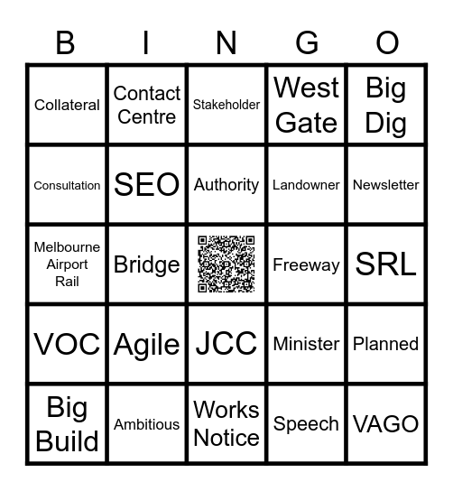 Link and Learn Bingo Card