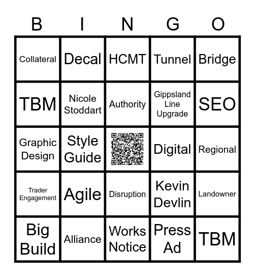 Link and Learn Bingo Card