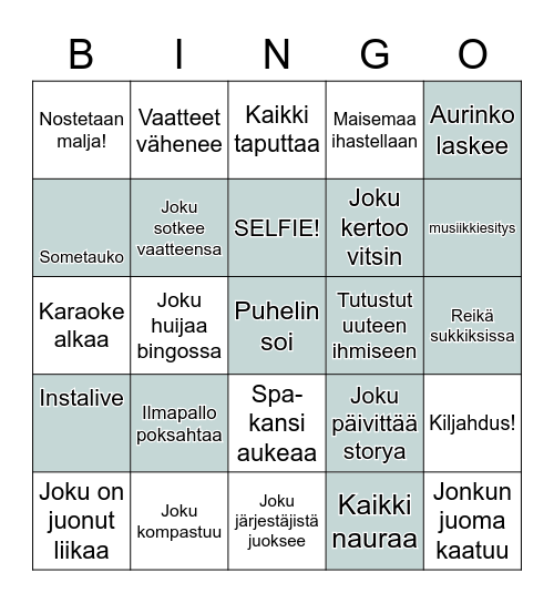 S O M E F E S T Bingo Card