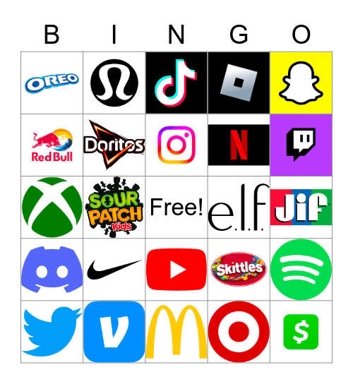 Brand Bingo Card