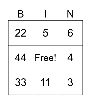 Bingo Bowl Bingo Card