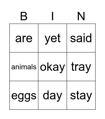 Pink 6 Bingo Card