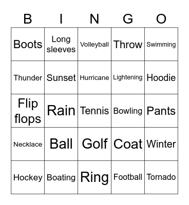 Exam 4 Review Bingo Card