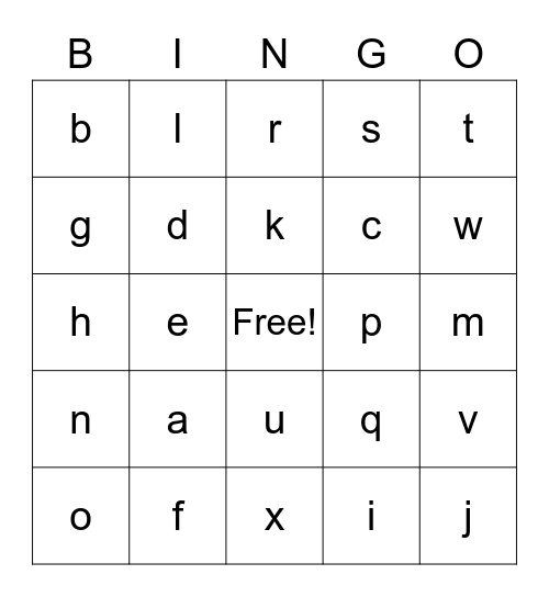 Destiny Call Numbers Bingo Card