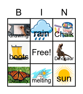 Chalk Bingo Card