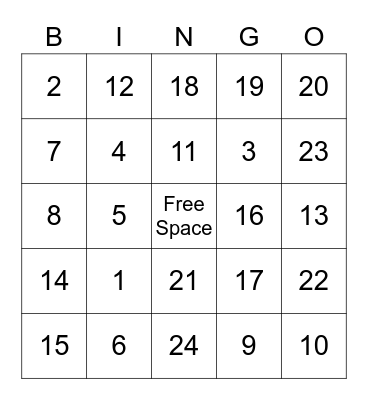 CEES Roast Bingo Card