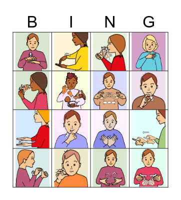 BSL Bingo Card