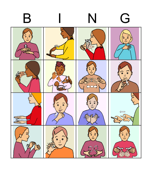BSL Bingo Card