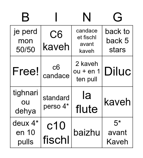 kaveh pulls Bingo Card