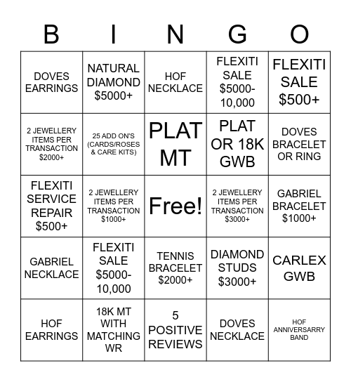 $$ MAY YOU SHOW ME THE MONEY MAY$$ Bingo Card