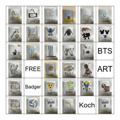 Anderson Loteria Bingo Card