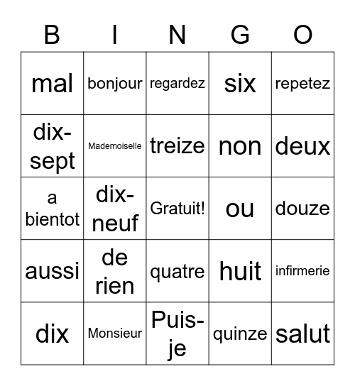 Nathalia Paul Bingo Card