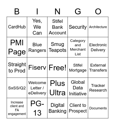 Stifel Wealth Tracker PI3.2023 Planning Bingo Card