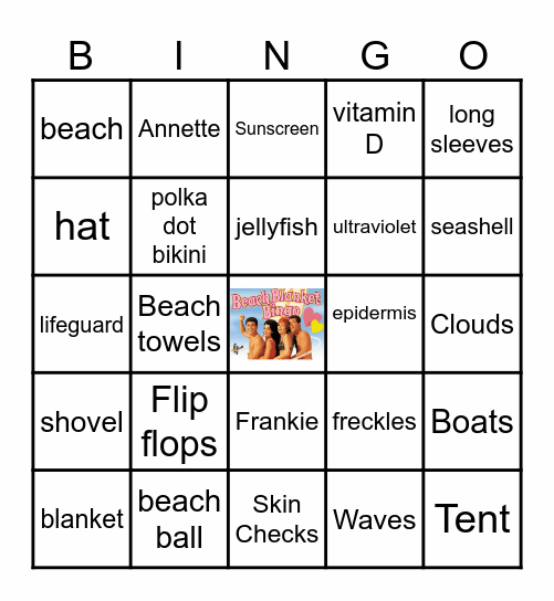 Beach Blanket Bingo 7/22/25 Bingo Card