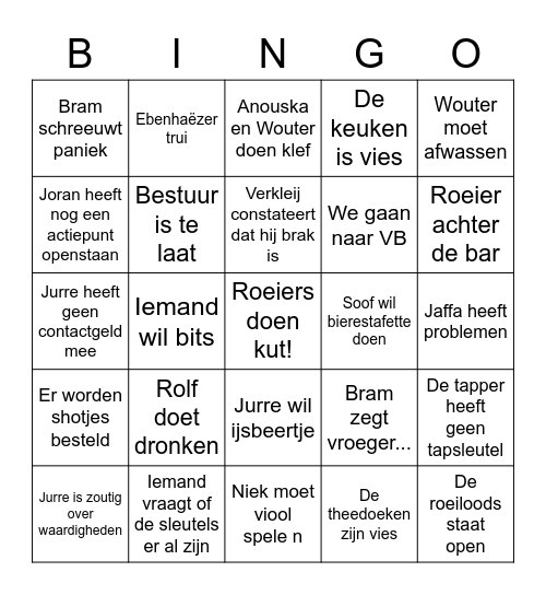 Euros Bingo Card