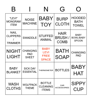 BABY-Q BINGO Card