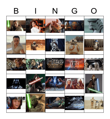 Star Wars BINGO! Bingo Card