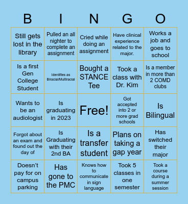 ConGRADulations Party Bingo Card