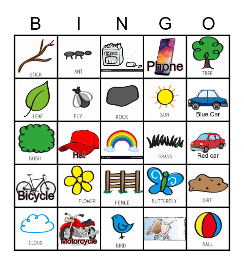 Outside Bingo Card