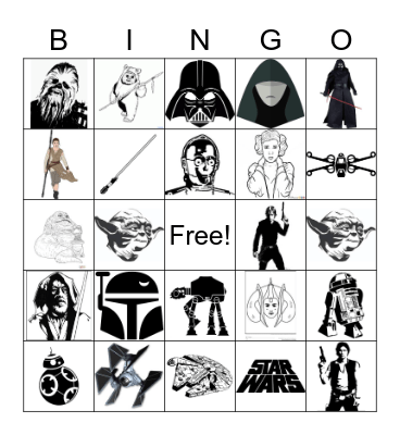 Star Wars - May The 4th Be With You Bingo Card
