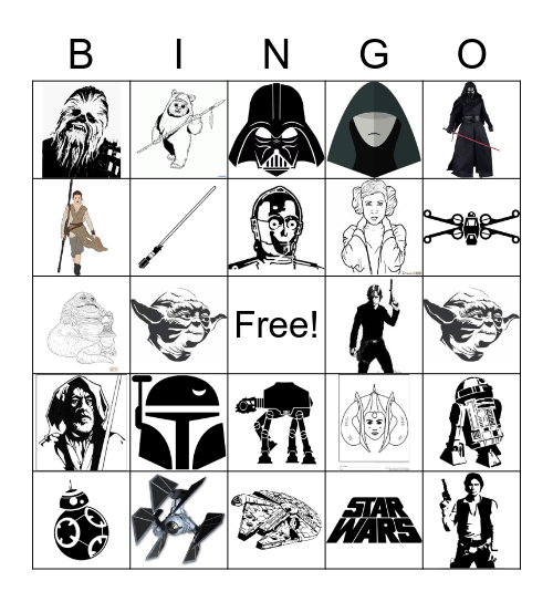 Star Wars - May The 4th Be With You Bingo Card