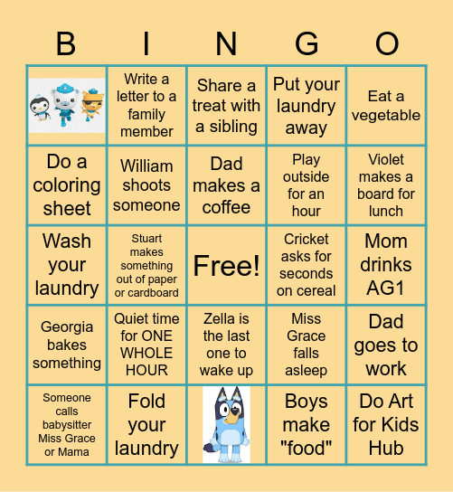 Bingo De Mayo Bingo Card