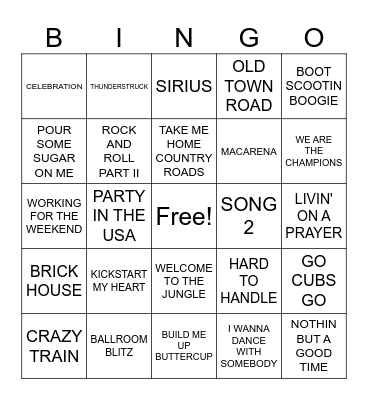 #2- BALL PARK HITS Bingo Card