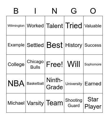 Connecting with the past, present and future Bingo Card