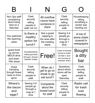 Berkshire Bingo Card