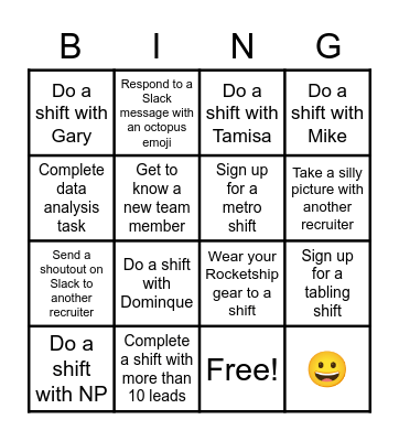 May Challenge Bingo Card