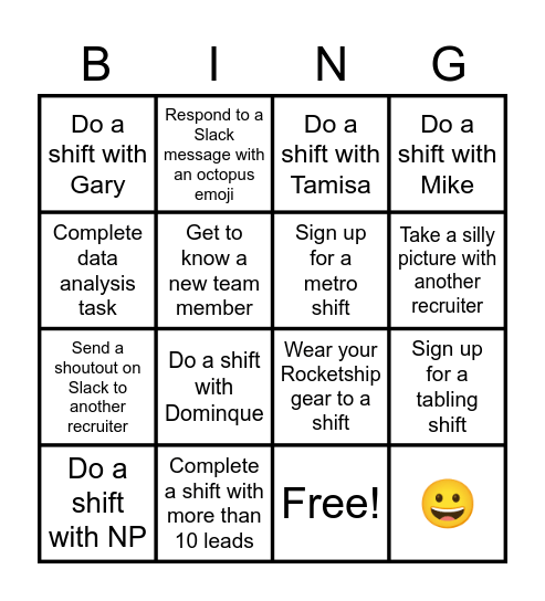 May Challenge Bingo Card