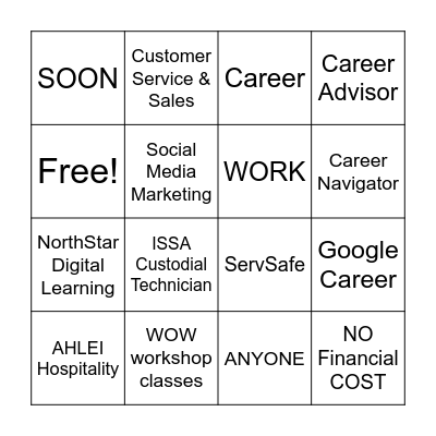 Goodwill of the Heartland BINGO Card