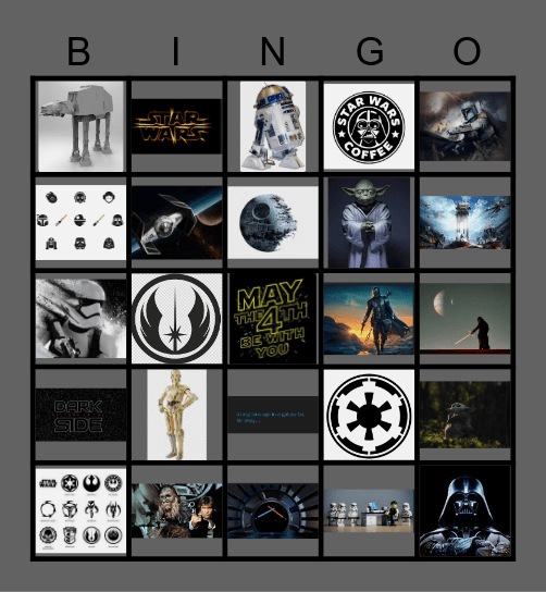 May The 4th Bingo Card