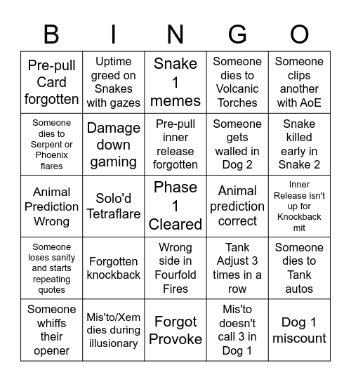 P8S P1 Bingo Card