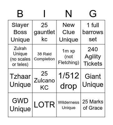 Superiors Small Team Bingo 2023 Bingo Card