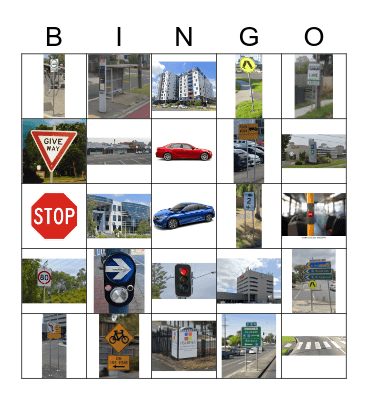 Bus Ride Bingo Card