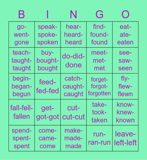 Nieregularne, Steps Plus 6, 3 formy Bingo Card