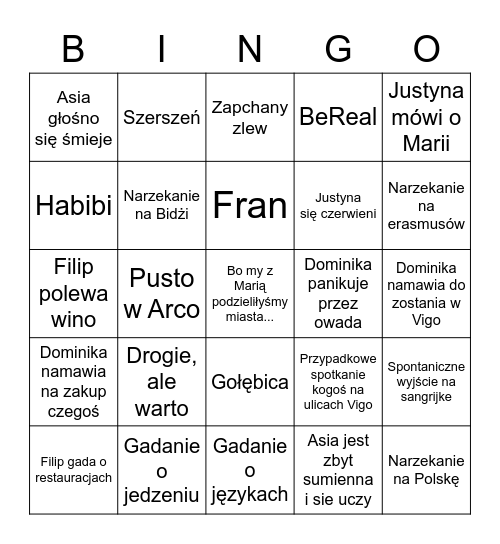 Bigo Bingo Card