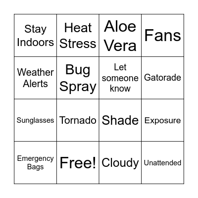 Safety Bingo 2.0 Bingo Card
