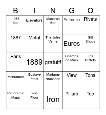 Emily Mao Bingo Card