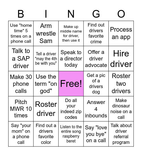 May the 4th be with you Bingo Card