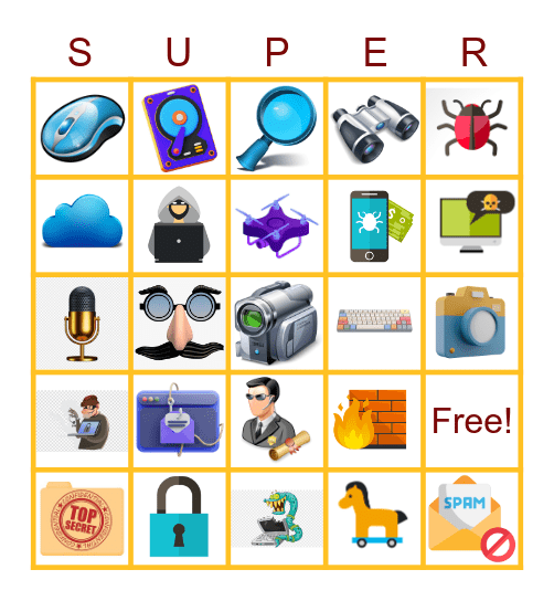 Super Sleuth Bingo Card