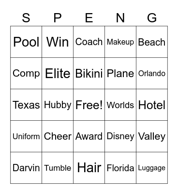Guess Who's Back? Bingo Card
