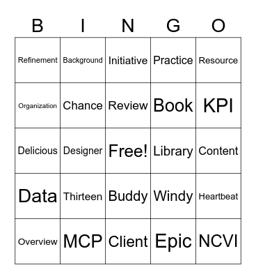 PMO Townhall - Q2 2023 Bingo Card