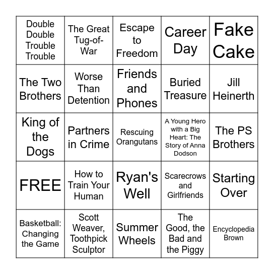 Book Bingo - Purple 1 Bingo Card
