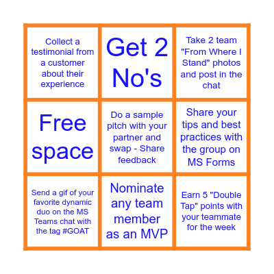 Optimum Complete TEST Bingo Card